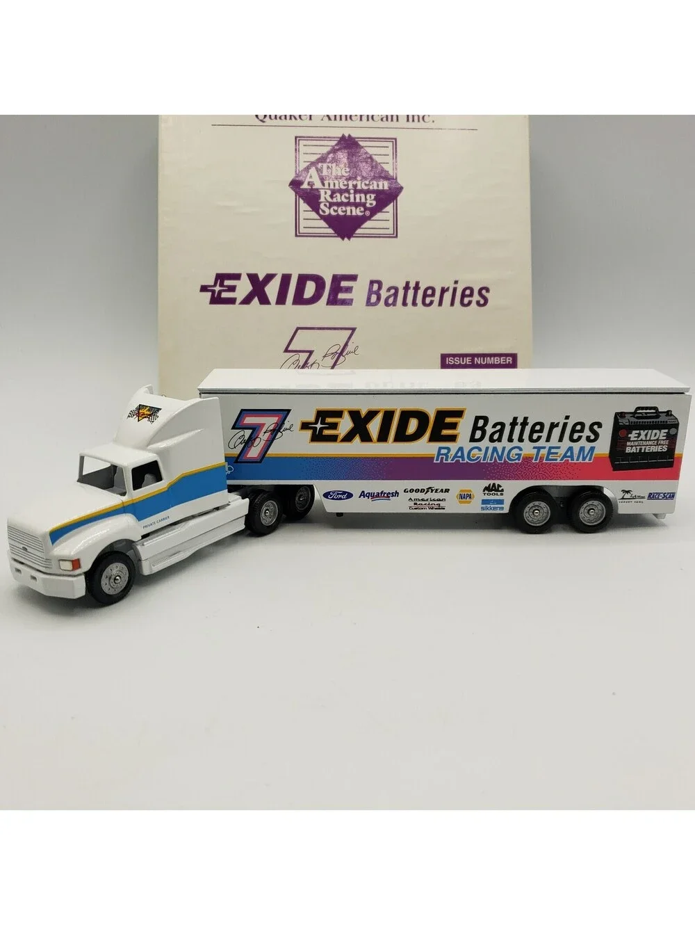 VTG Winross Die Cast Trucks NIB Geoff Bodine Exide Hauler Batteries Racing